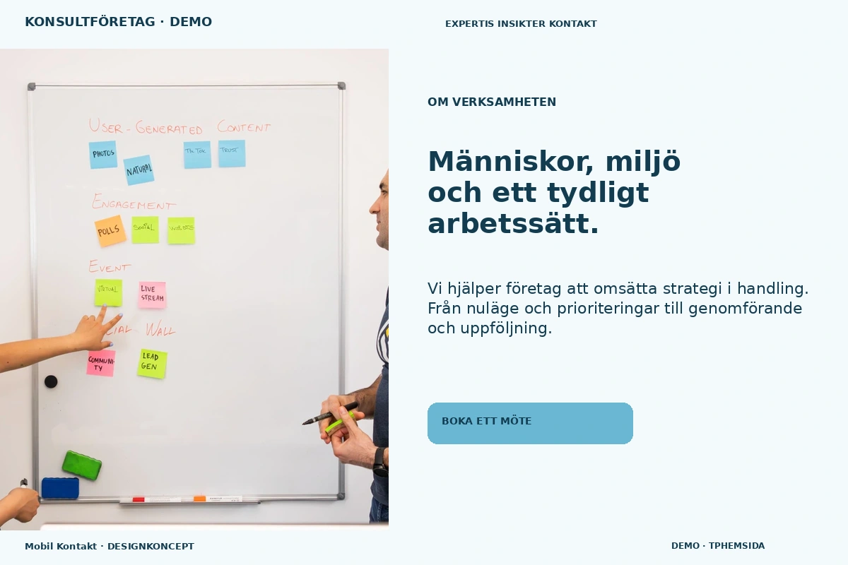 Mobil Kontakt – Om verksamheten för konsultföretag