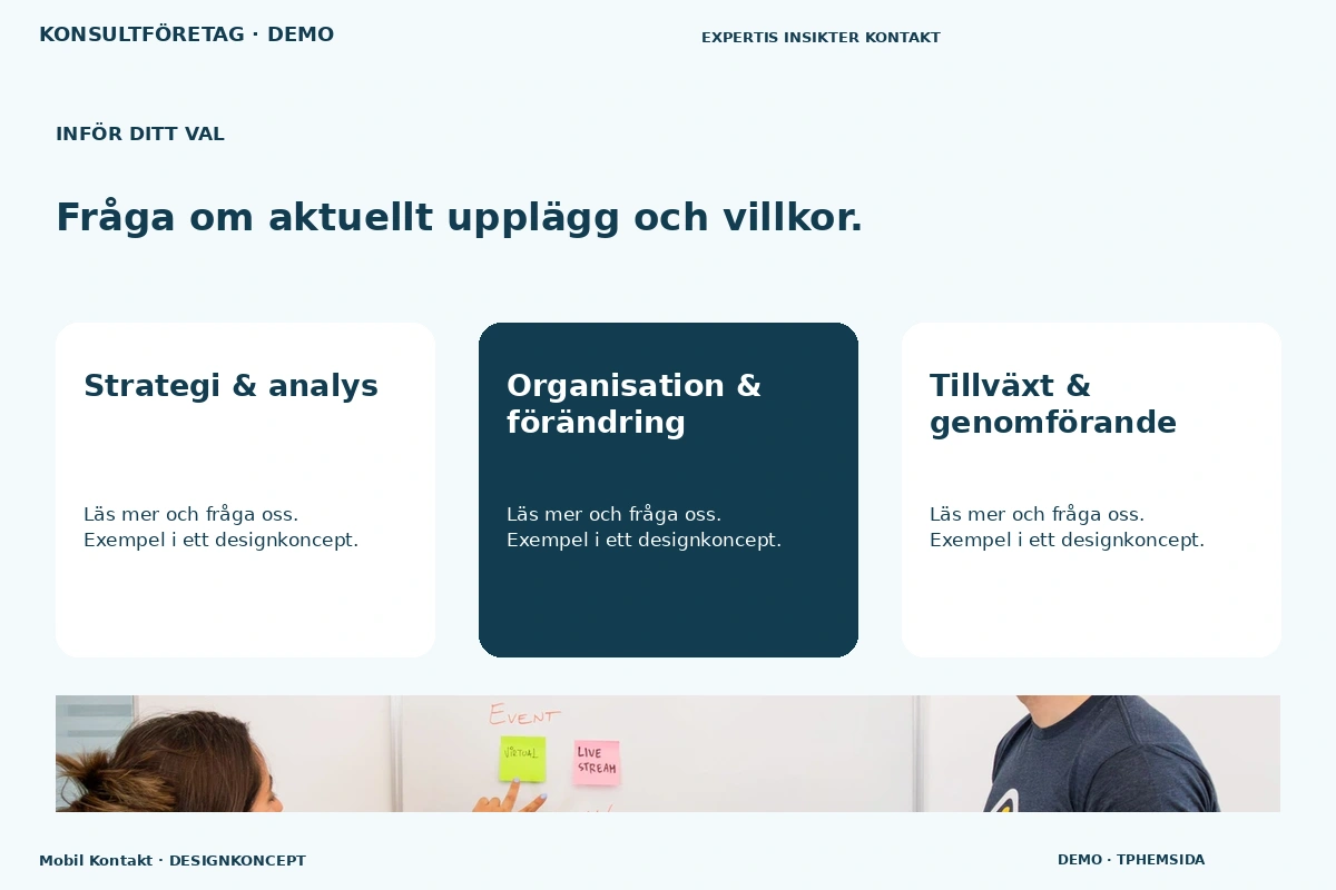 Mobil Kontakt – Alternativ & villkor för konsultföretag