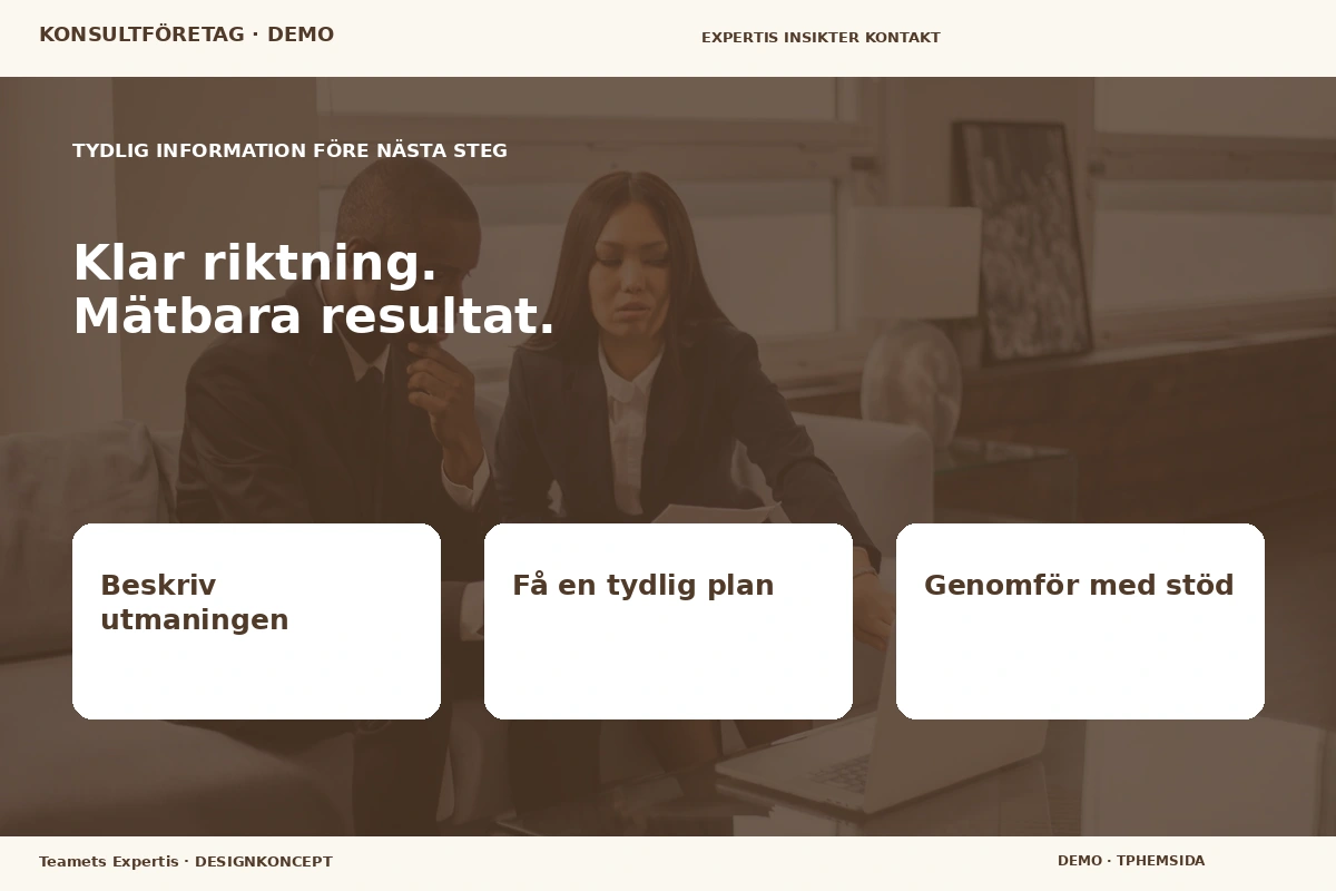 Teamets Expertis – Inför ditt val för konsultföretag
