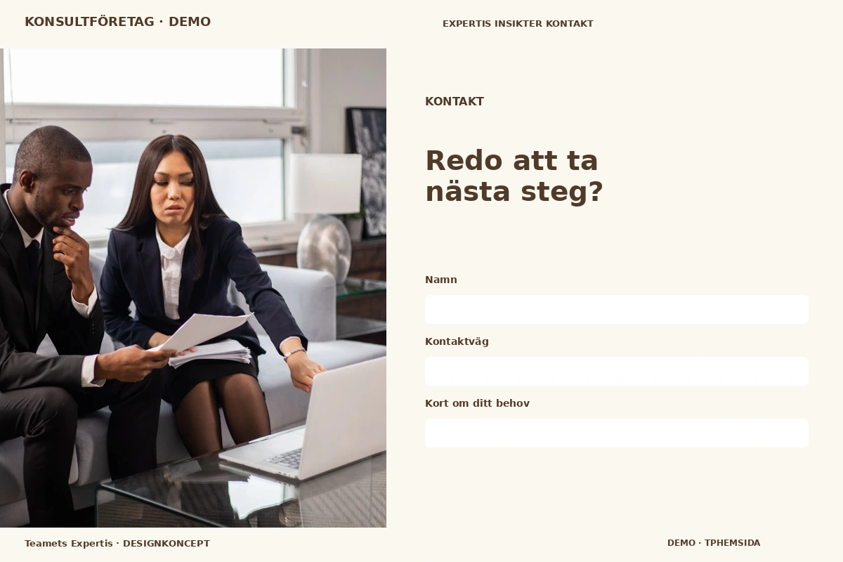Teamets Expertis – Kontakt för konsultföretag