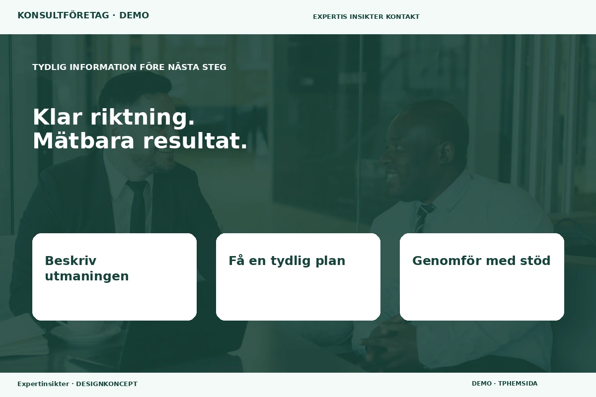 Expertinsikter – Inför ditt val för konsultföretag
