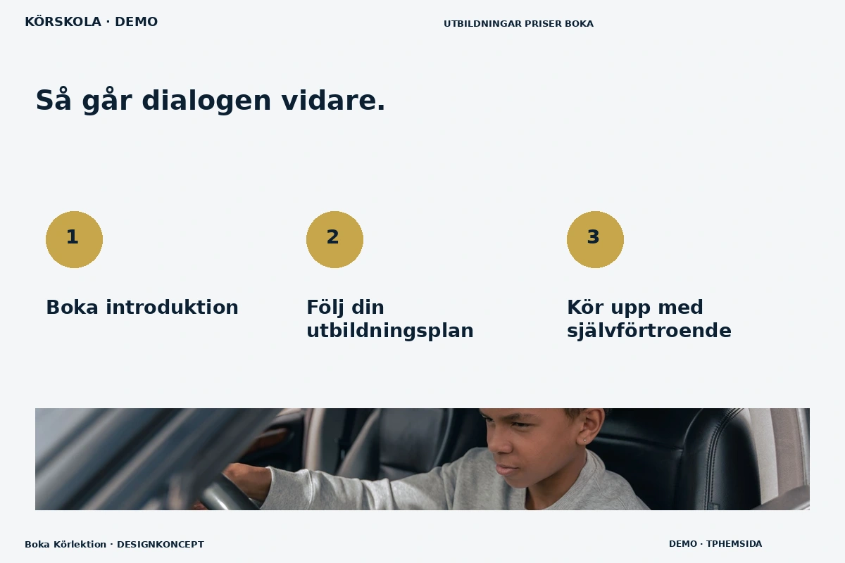Boka Körlektion – Så fungerar dialogen för körskola