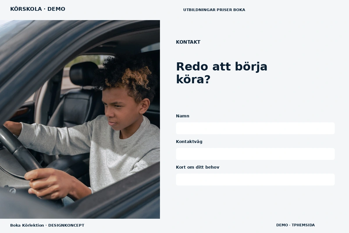 Boka Körlektion – Kontakt för körskola