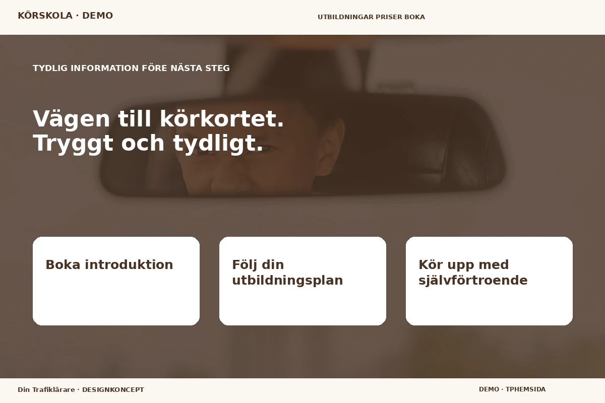 Din Trafiklärare – Inför ditt val för körskola