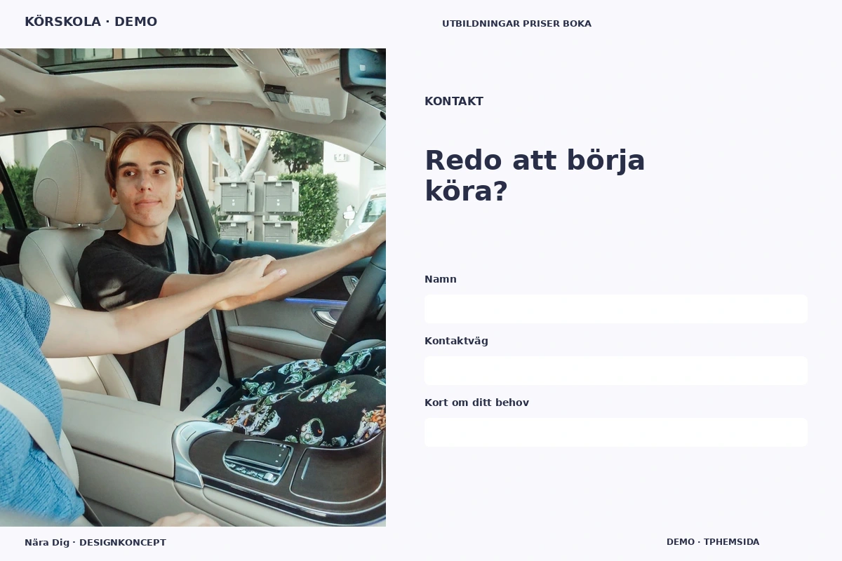 Nära Dig – Kontakt för körskola