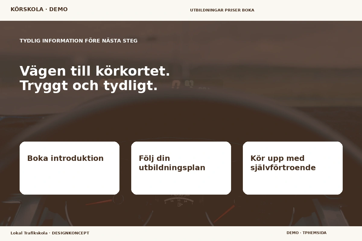 Lokal Trafikskola – Inför ditt val för körskola