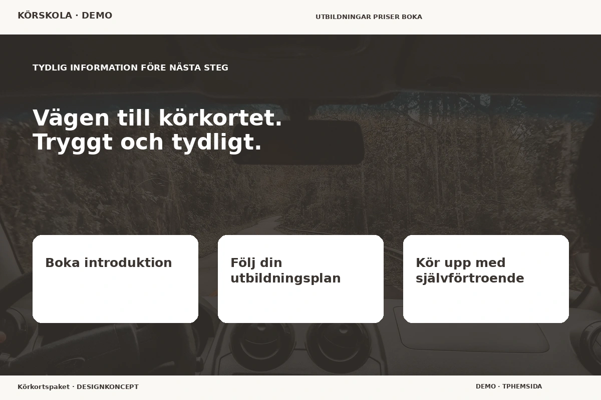 Körkortspaket – Inför ditt val för körskola