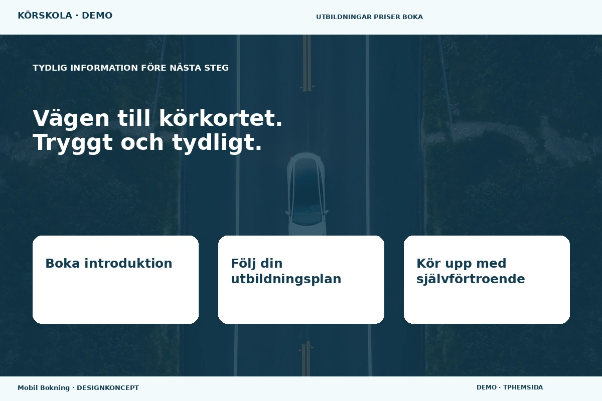 Mobil Bokning – Inför ditt val för körskola
