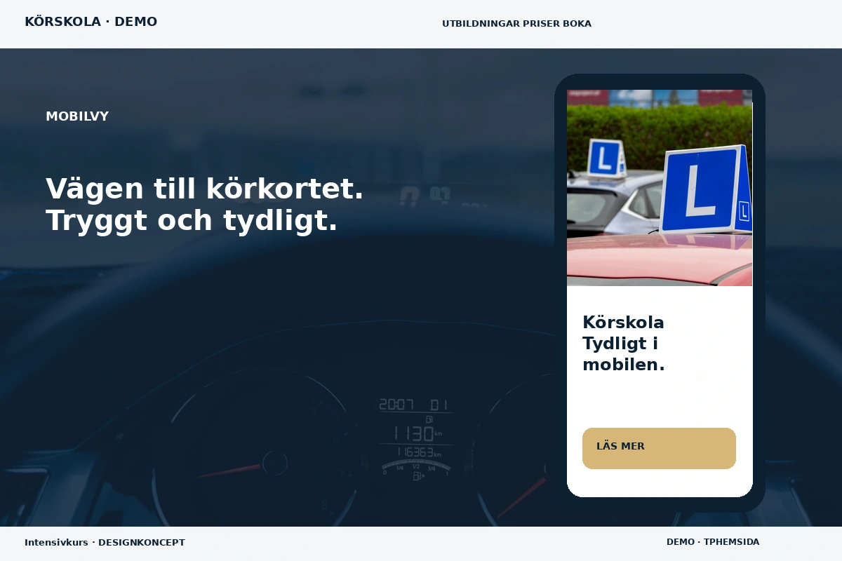 Intensivkurs – Mobilvy för körskola
