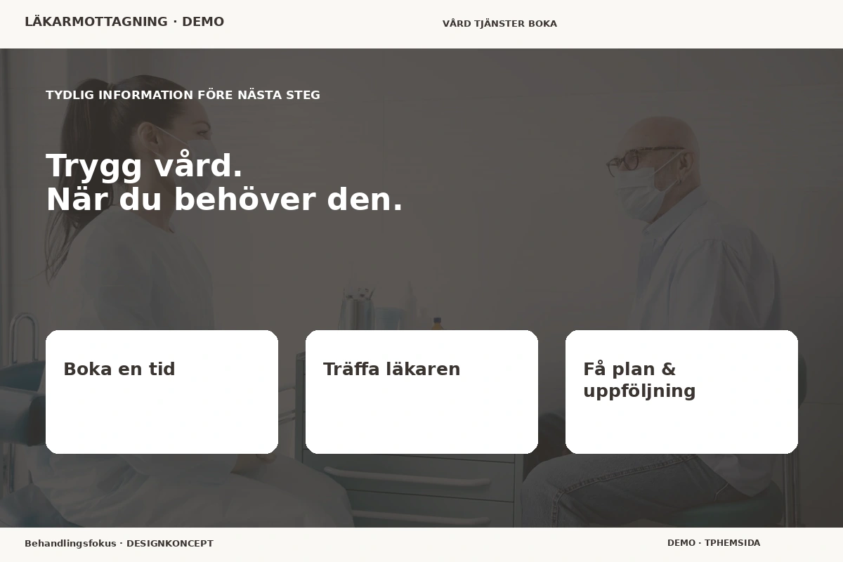 Behandlingsfokus – Inför ditt val för läkarmottagning