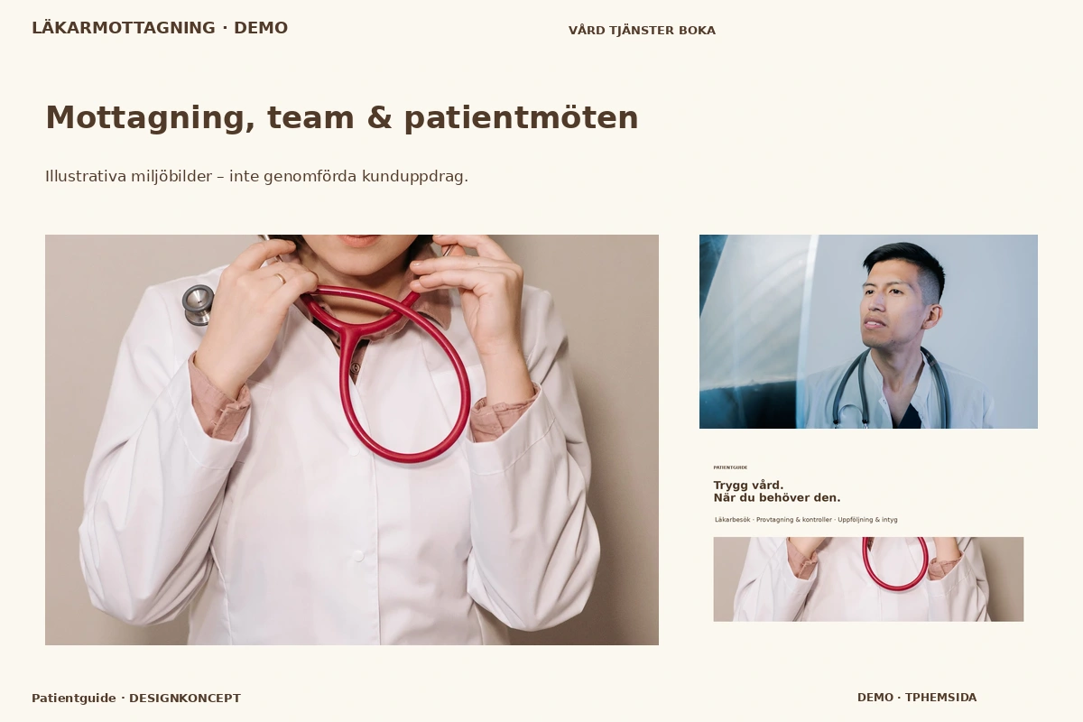 Patientguide – Mottagning, team & patientmöten för läkarmottagning
