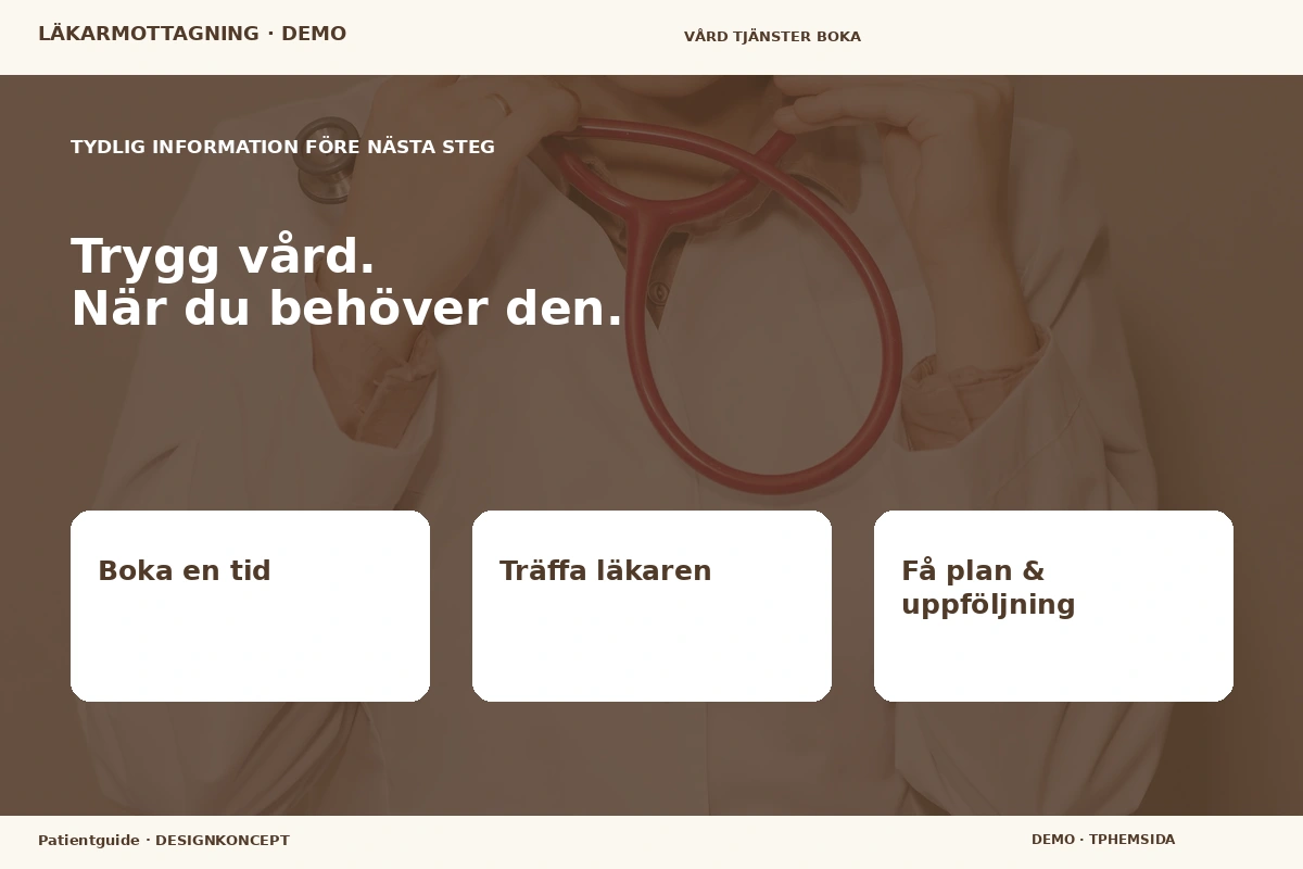 Patientguide – Inför ditt val för läkarmottagning