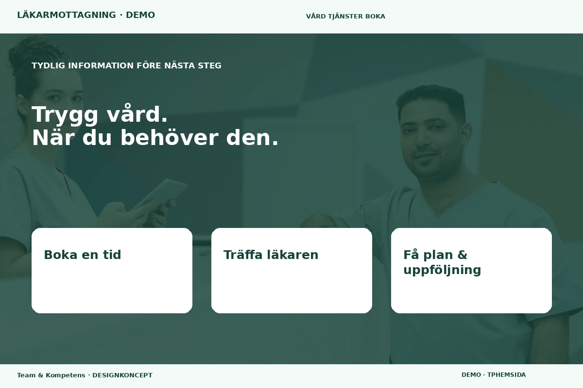 Team & Kompetens – Inför ditt val för läkarmottagning