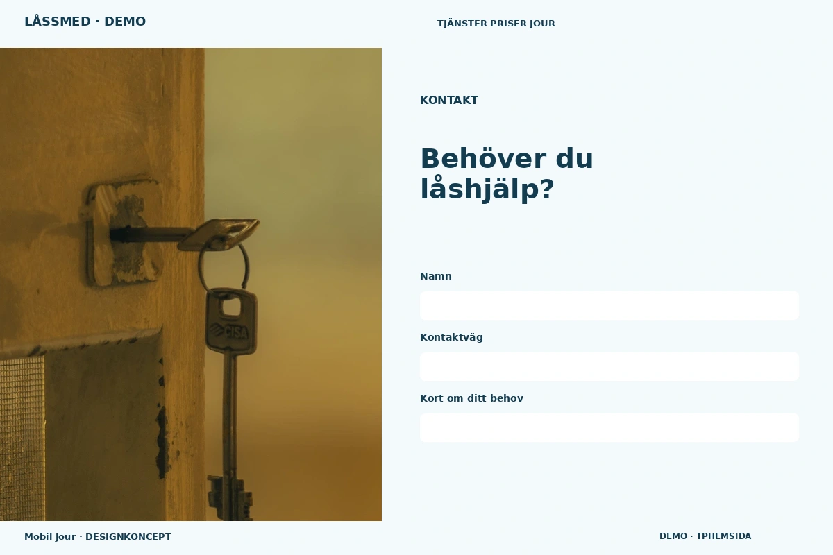 Mobil Jour – Kontakt för låssmed