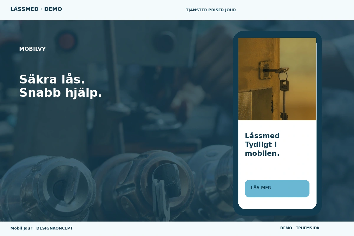 Mobil Jour – Mobilvy för låssmed