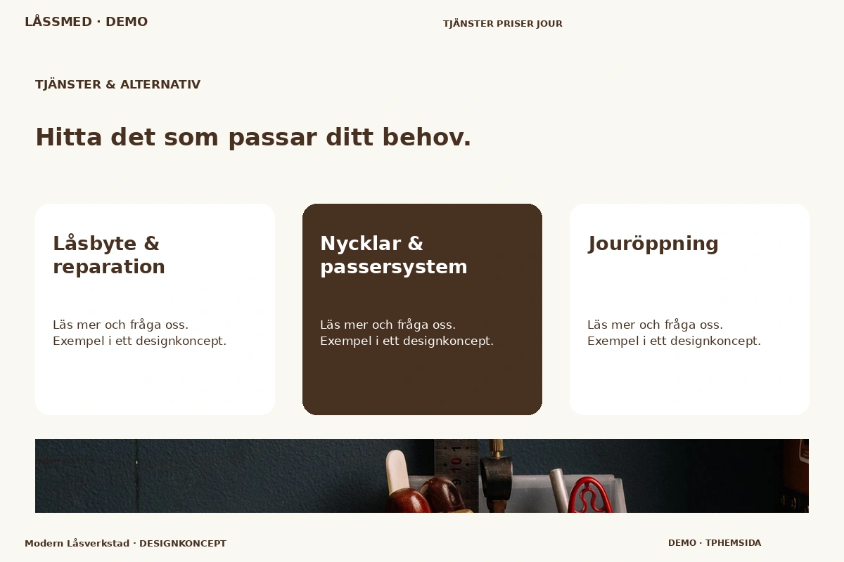 Modern Låsverkstad – Tjänster & alternativ för låssmed