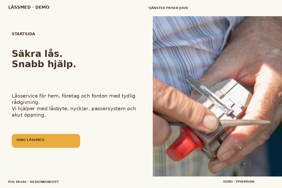 Pris Direkt – Startsida för låssmed