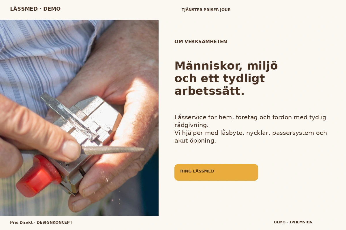Pris Direkt – Om verksamheten för låssmed