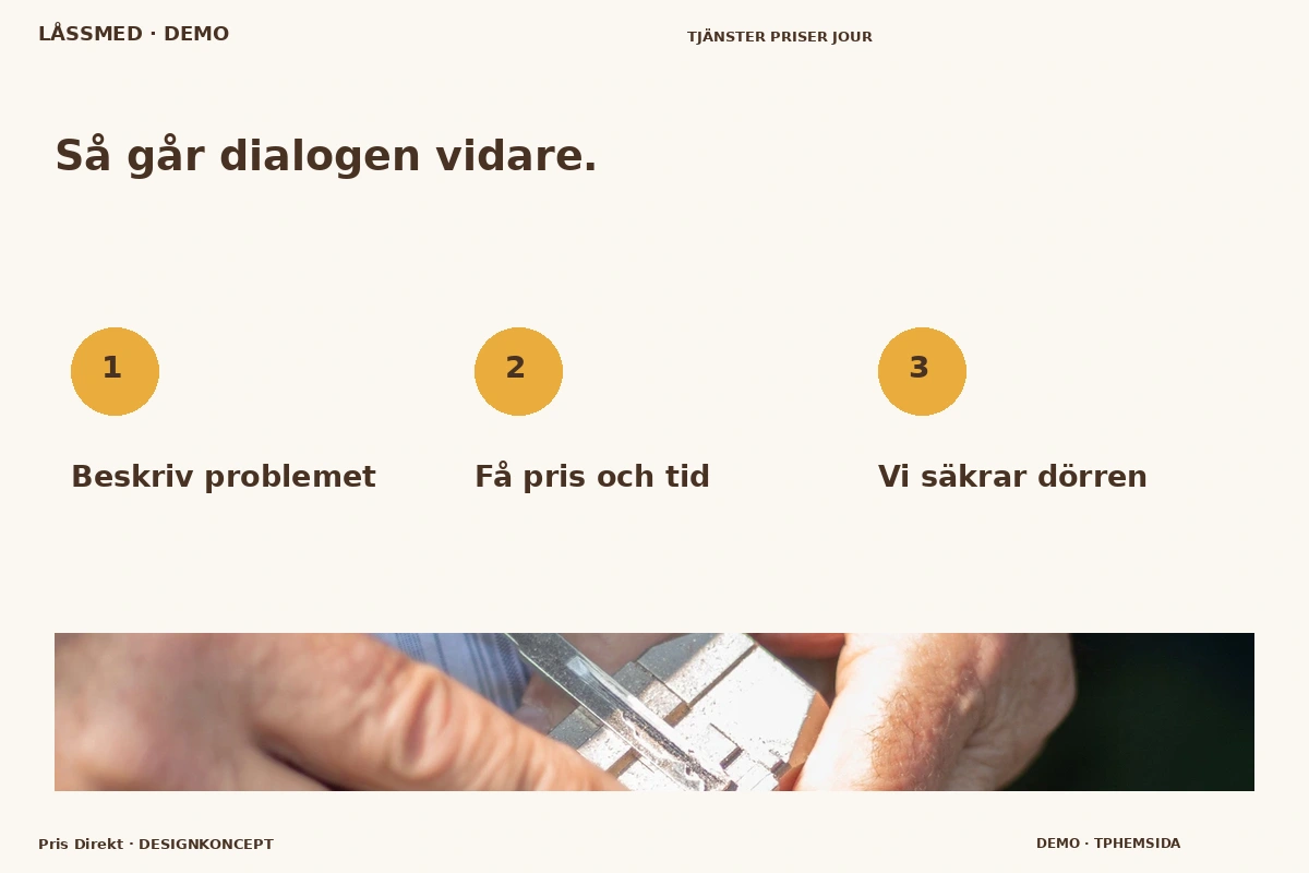 Pris Direkt – Så fungerar dialogen för låssmed