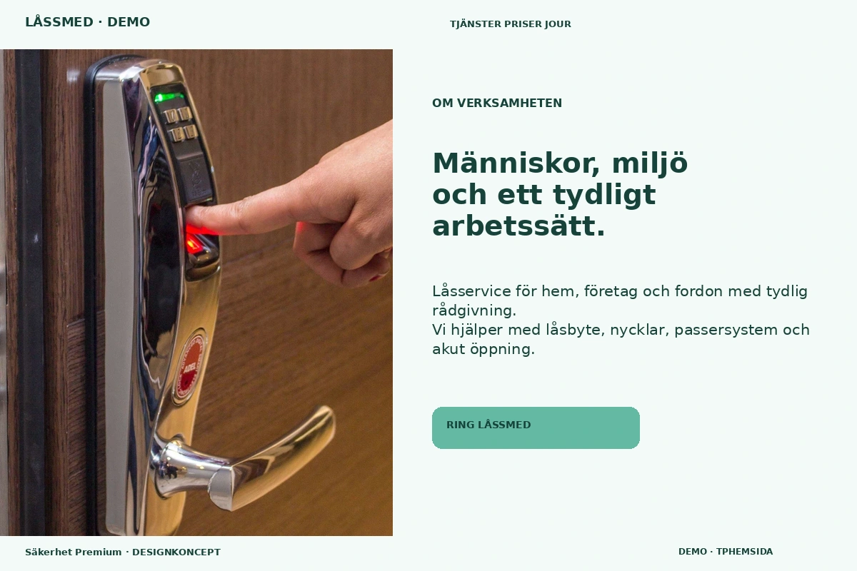 Säkerhet Premium – Om verksamheten för låssmed