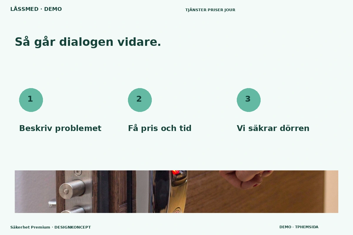 Säkerhet Premium – Så fungerar dialogen för låssmed