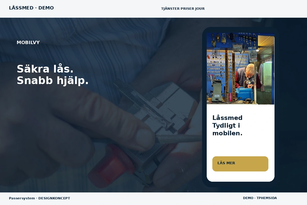Passersystem – Mobilvy för låssmed