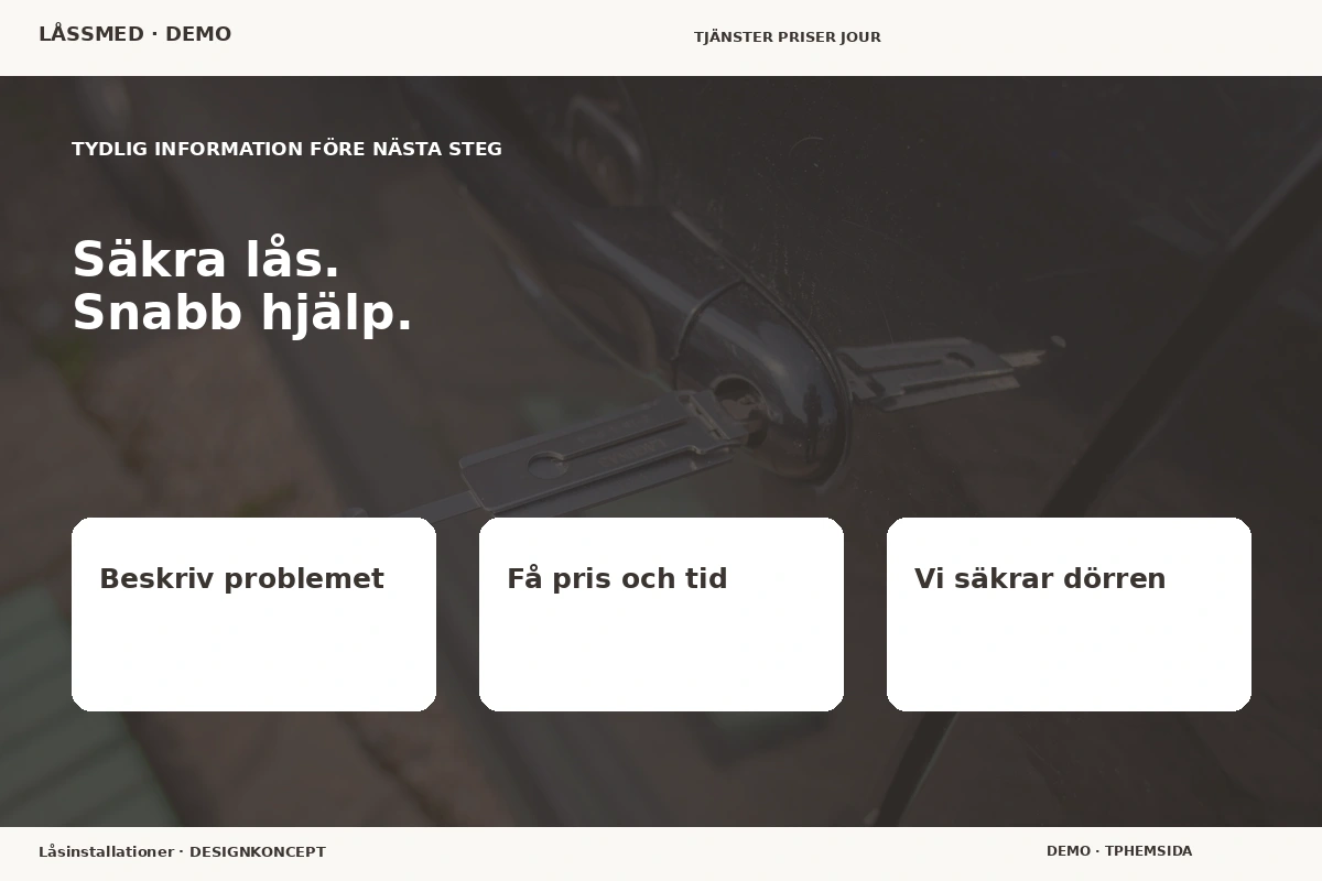 Låsinstallationer – Inför ditt val för låssmed