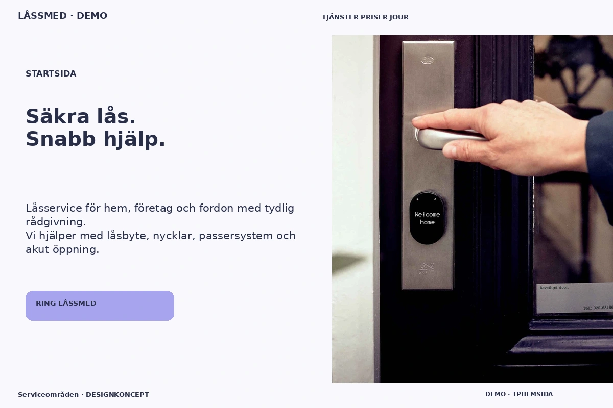 Serviceområden – Startsida för låssmed