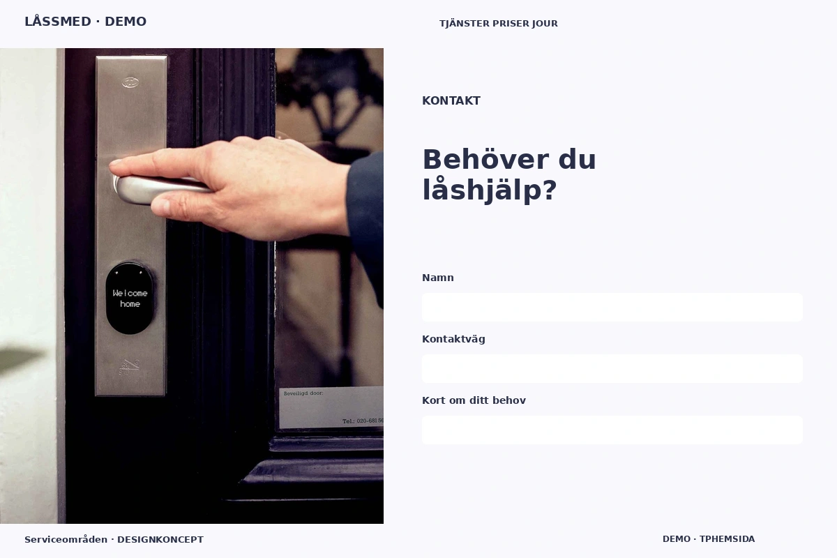 Serviceområden – Kontakt för låssmed
