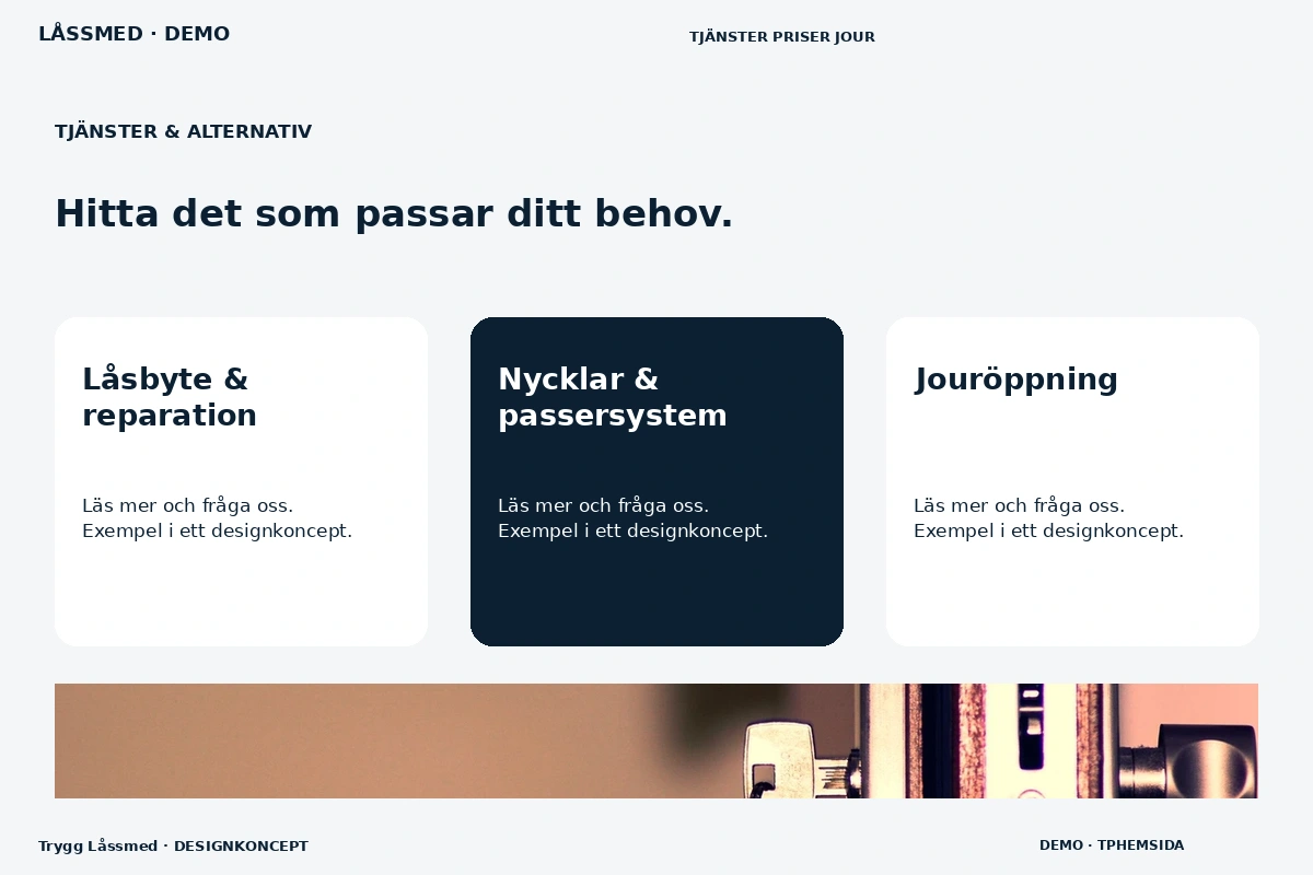 Trygg Låssmed – Tjänster & alternativ för låssmed
