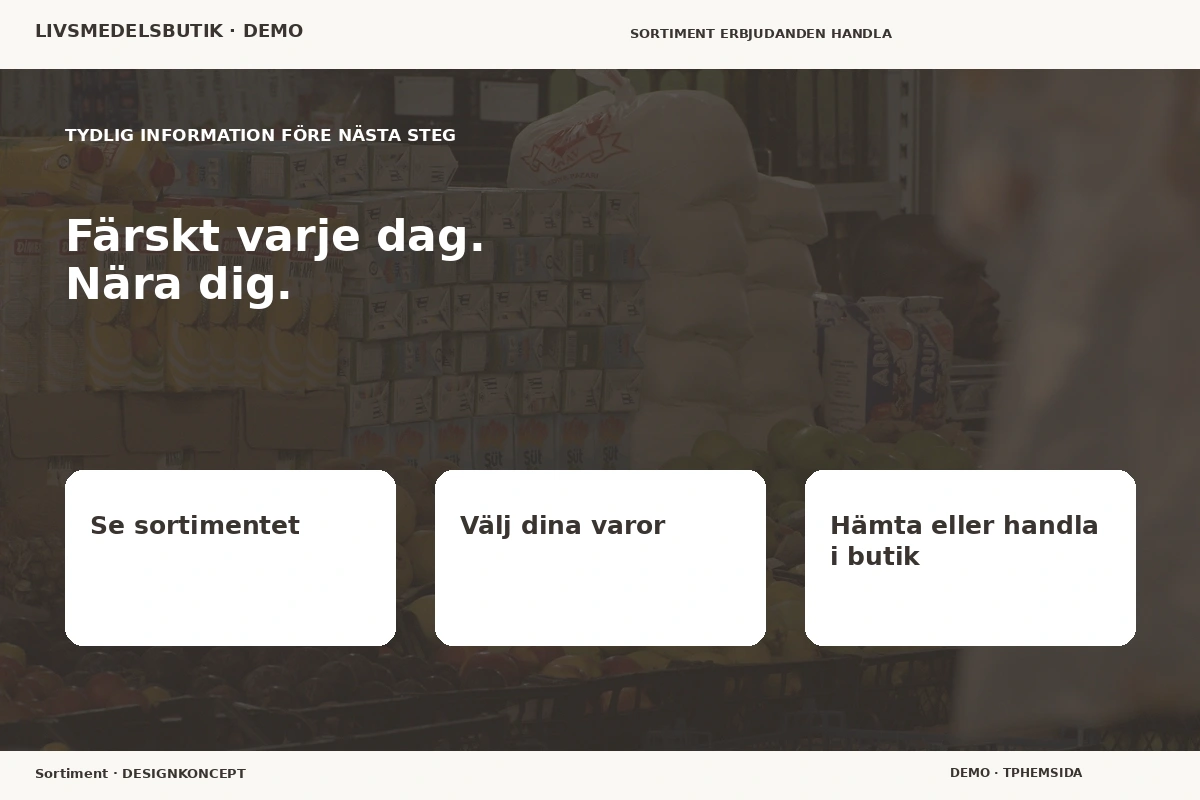 Sortiment – Inför ditt val för livsmedelsbutik
