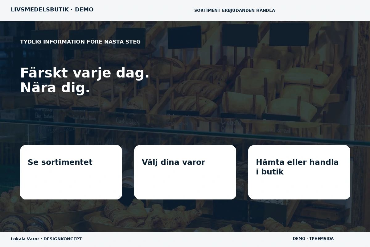 Lokala Varor – Inför ditt val för livsmedelsbutik