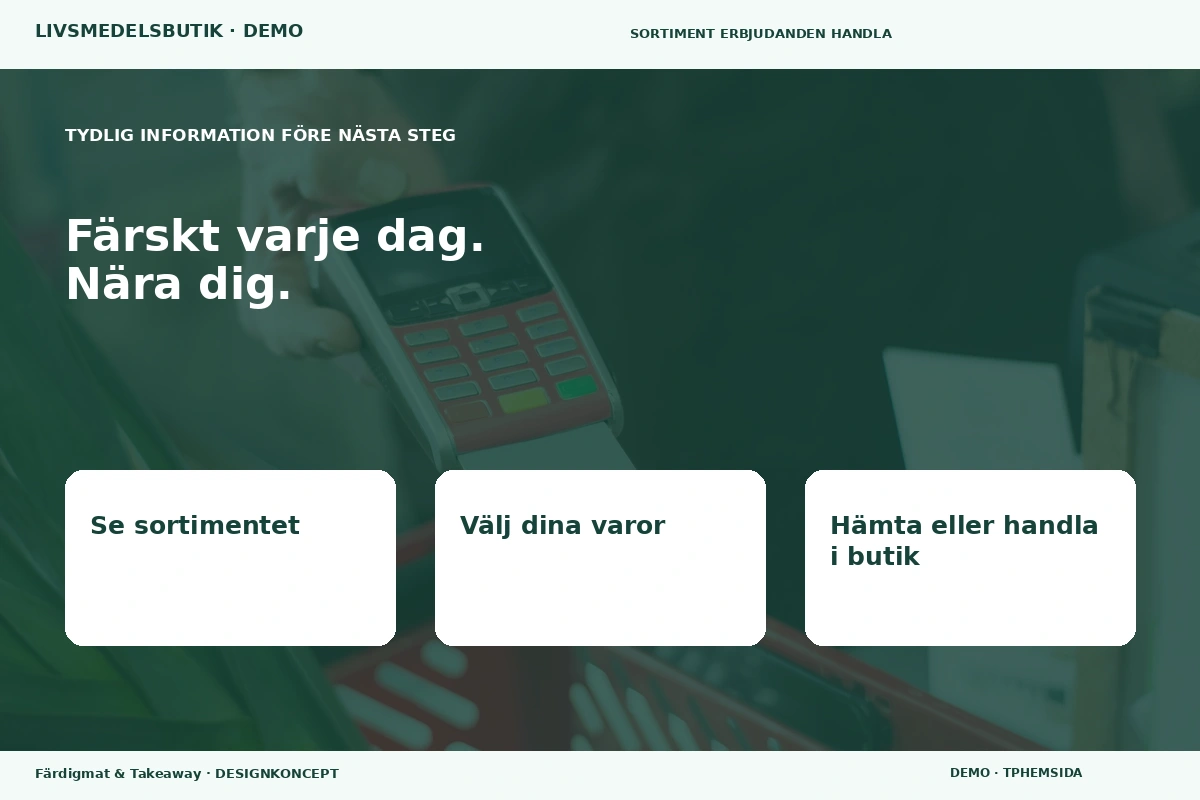 Färdigmat & Takeaway – Inför ditt val för livsmedelsbutik