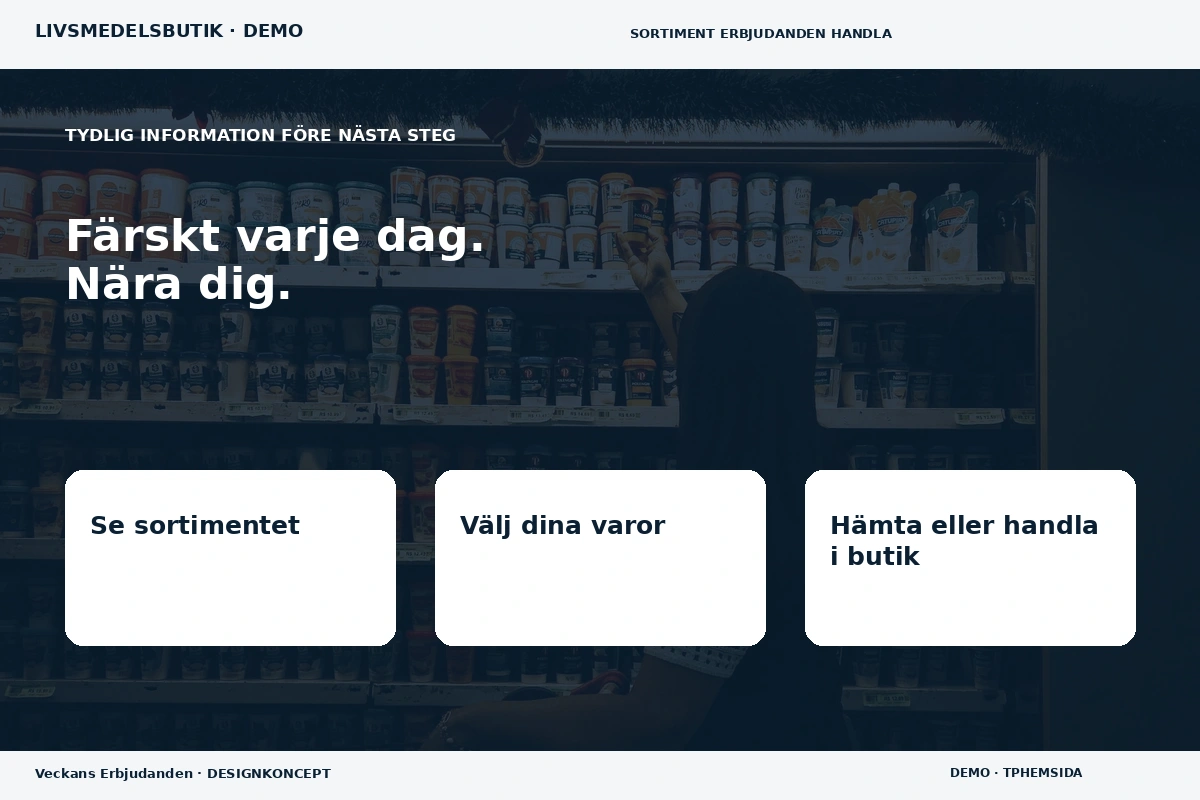 Veckans Erbjudanden – Inför ditt val för livsmedelsbutik