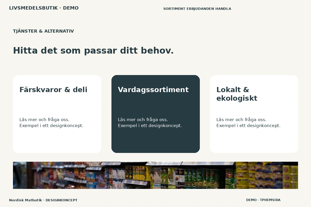 Nordisk Matbutik – Tjänster & alternativ för livsmedelsbutik