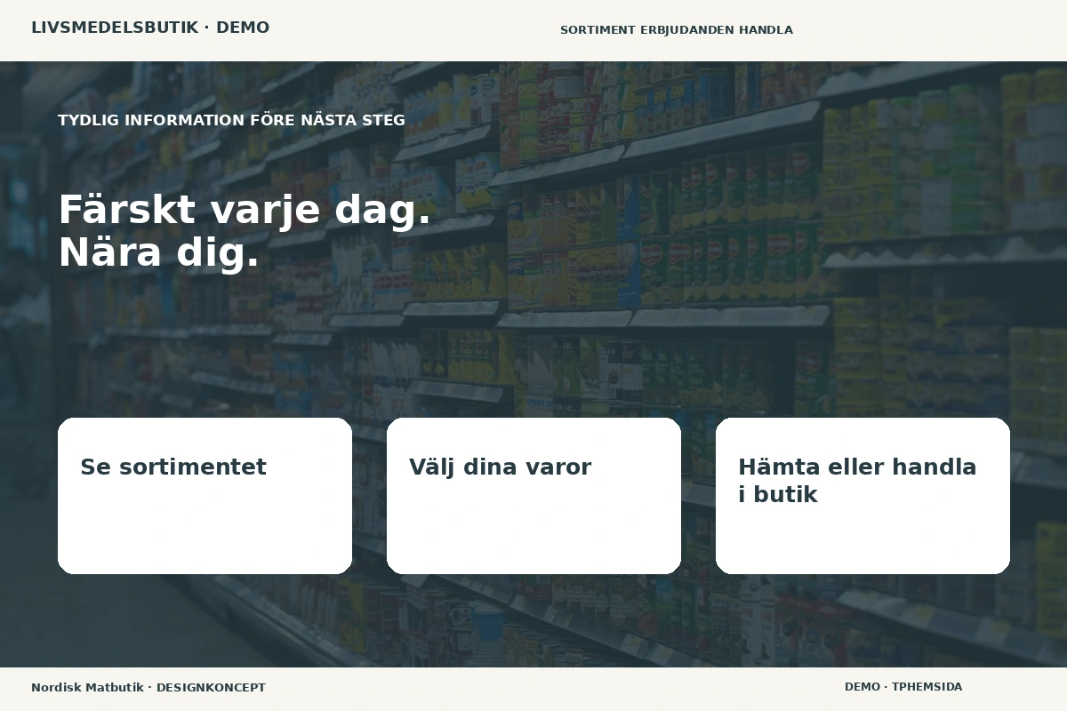 Nordisk Matbutik – Inför ditt val för livsmedelsbutik