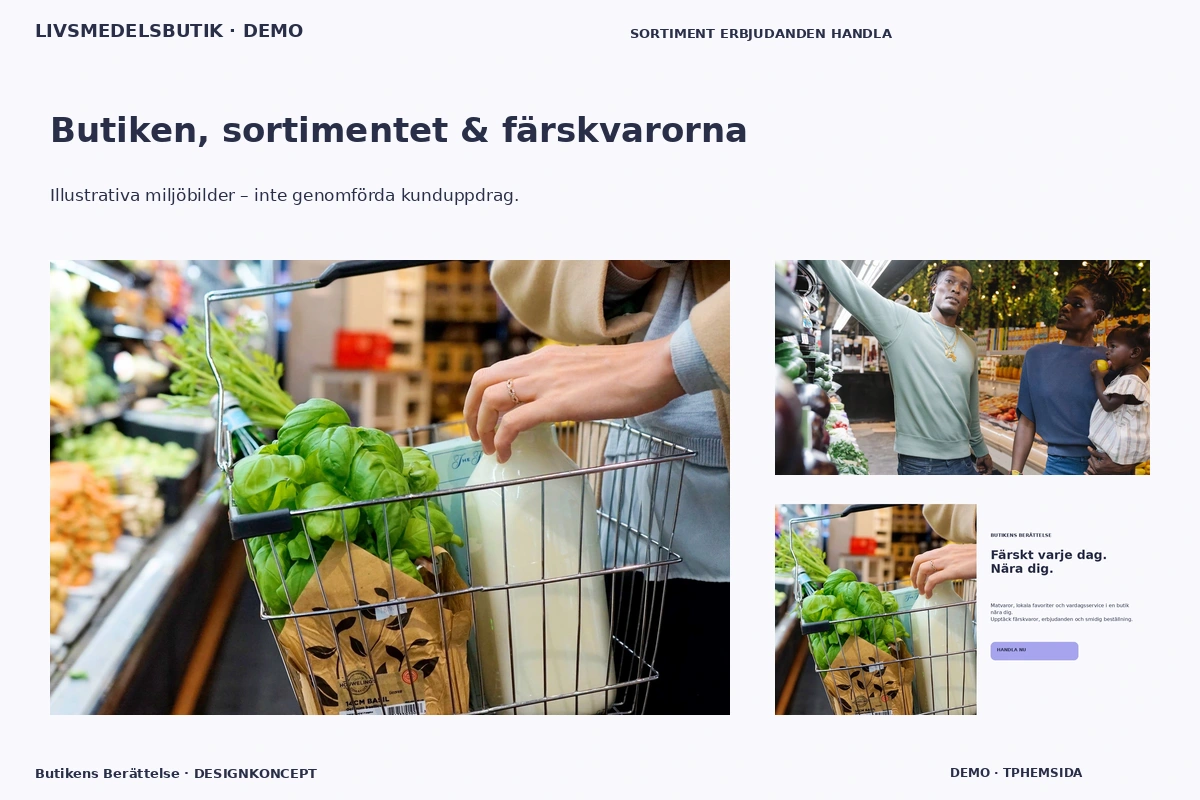 Butikens Berättelse – Butiken, sortimentet & färskvarorna för livsmedelsbutik