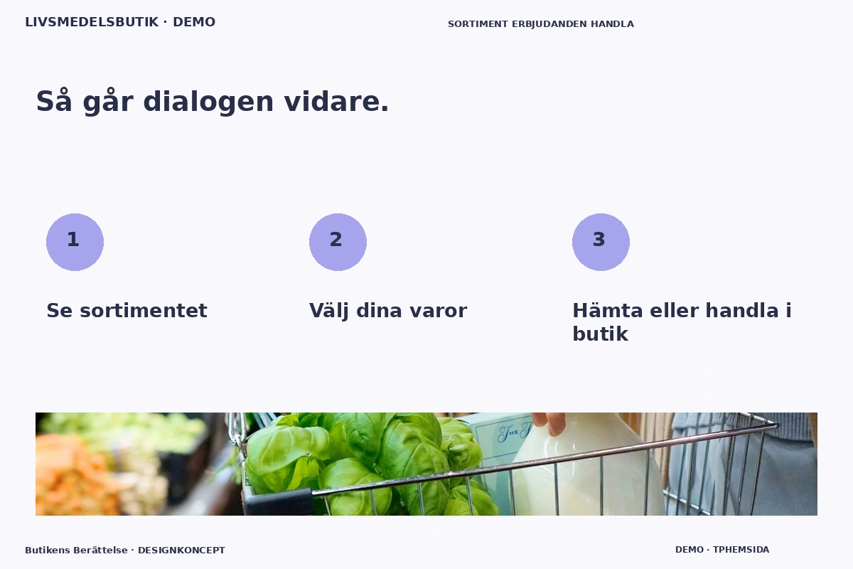Butikens Berättelse – Så fungerar dialogen för livsmedelsbutik