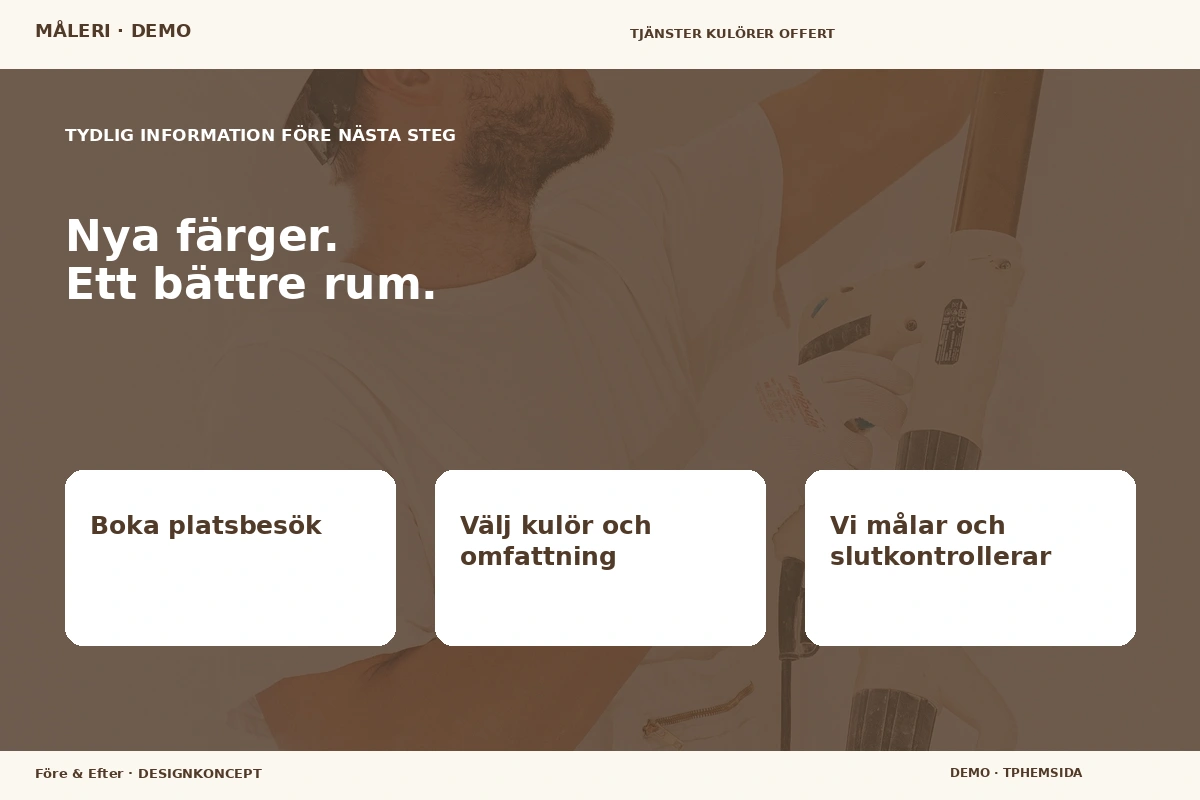 Före & Efter – Inför ditt val för måleri