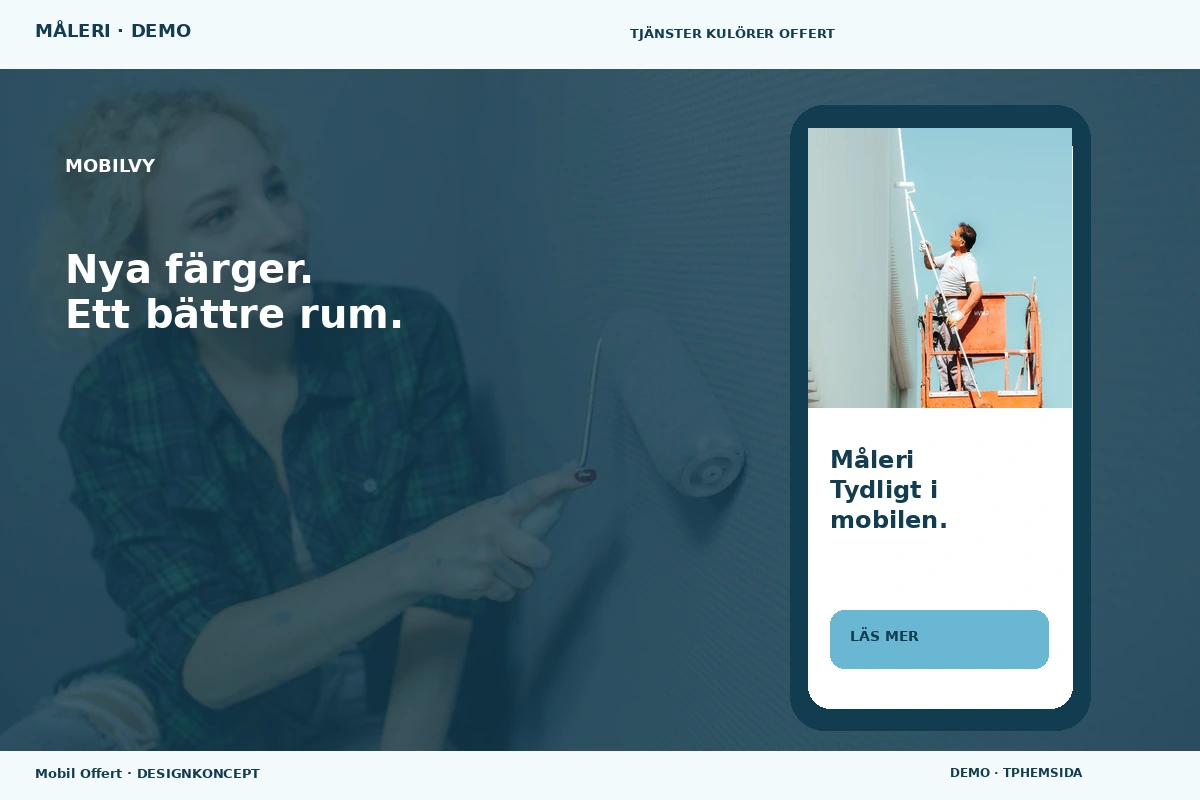 Mobil Offert – Mobilvy för måleri