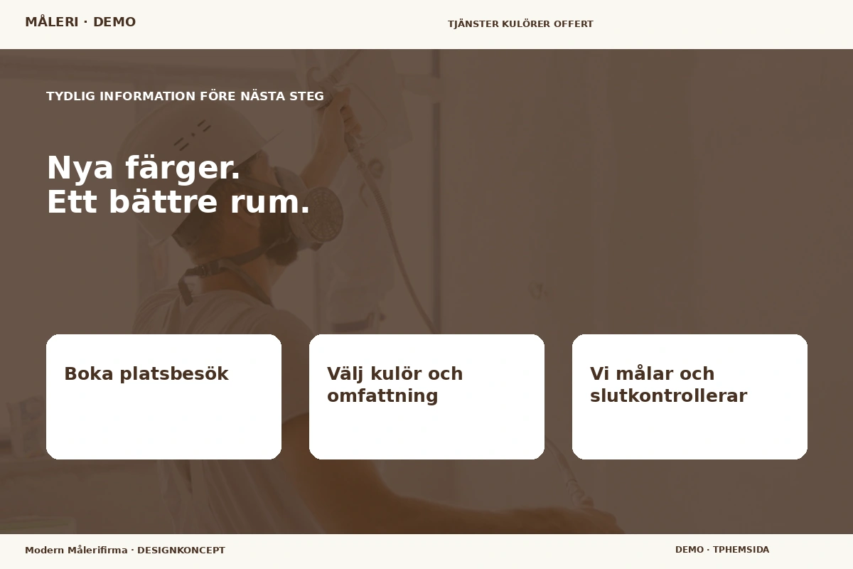 Modern Målerifirma – Inför ditt val för måleri