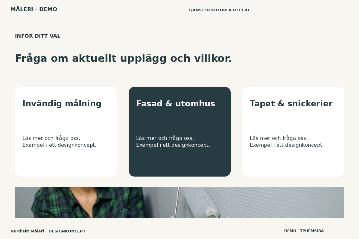 Nordiskt Måleri – Alternativ & villkor för måleri