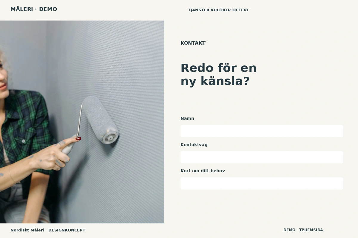 Nordiskt Måleri – Kontakt för måleri