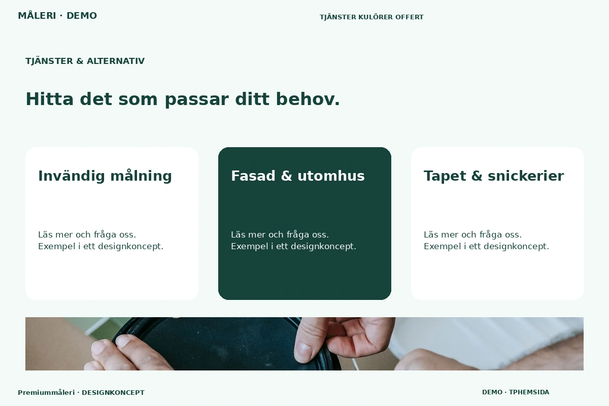 Premiummåleri – Tjänster & alternativ för måleri