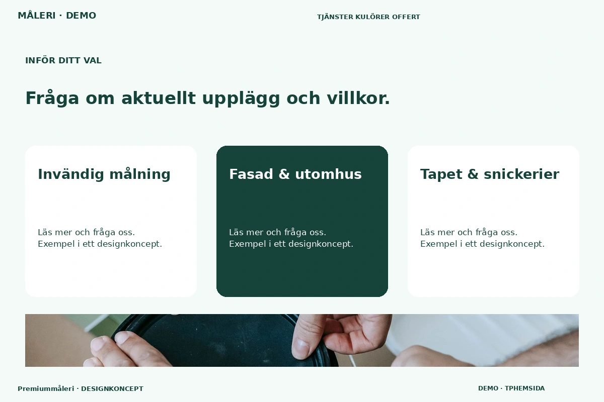 Premiummåleri – Alternativ & villkor för måleri