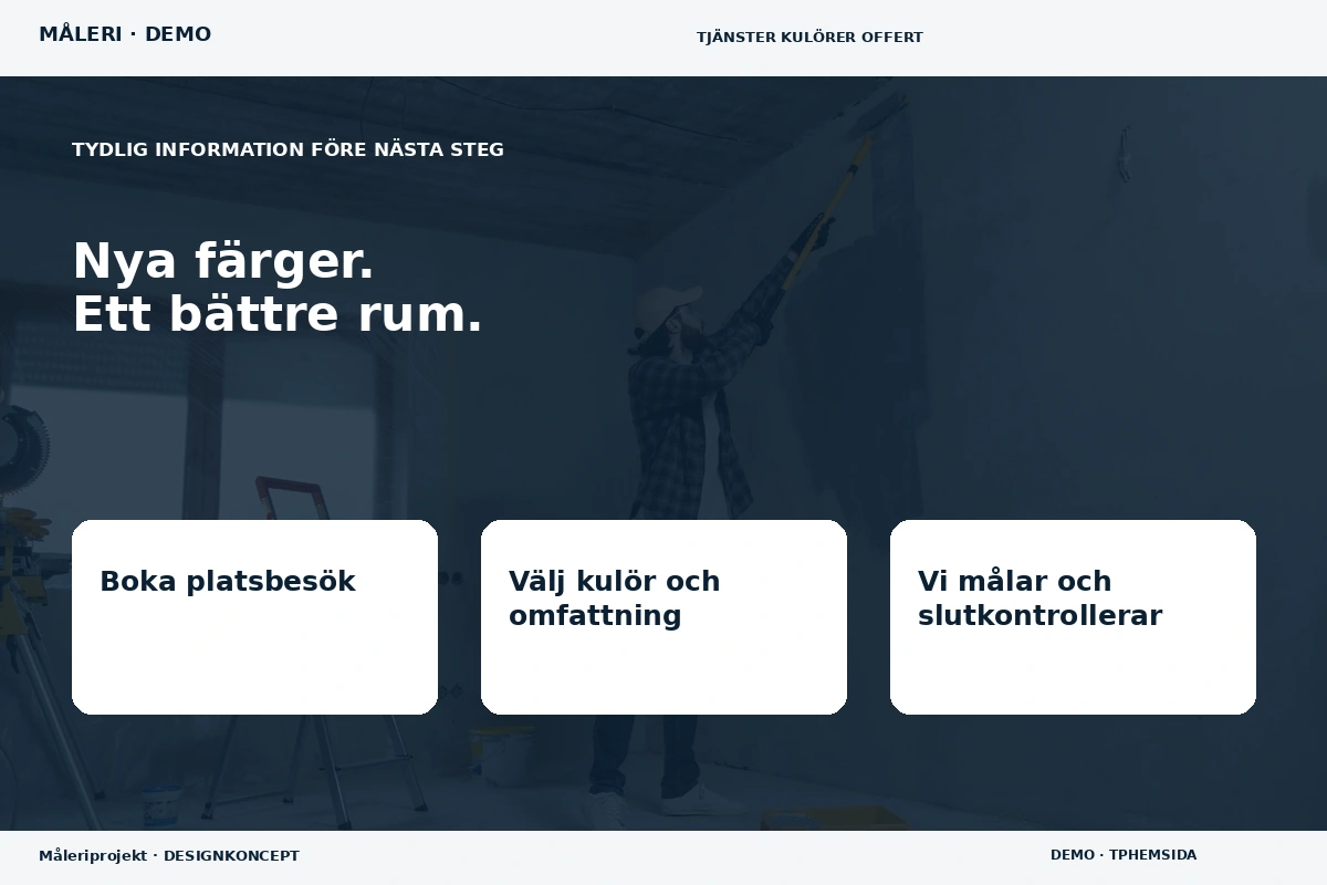 Måleriprojekt – Inför ditt val för måleri