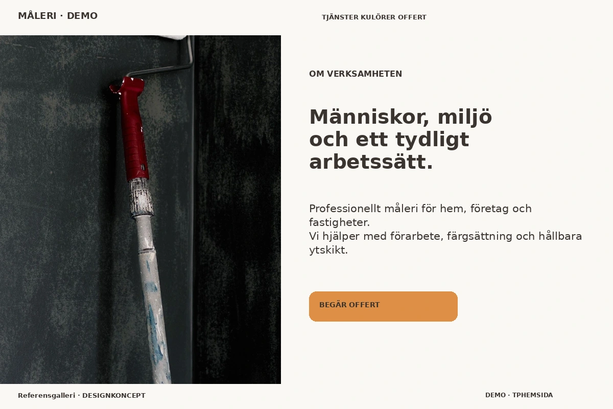 Referensgalleri – Om verksamheten för måleri