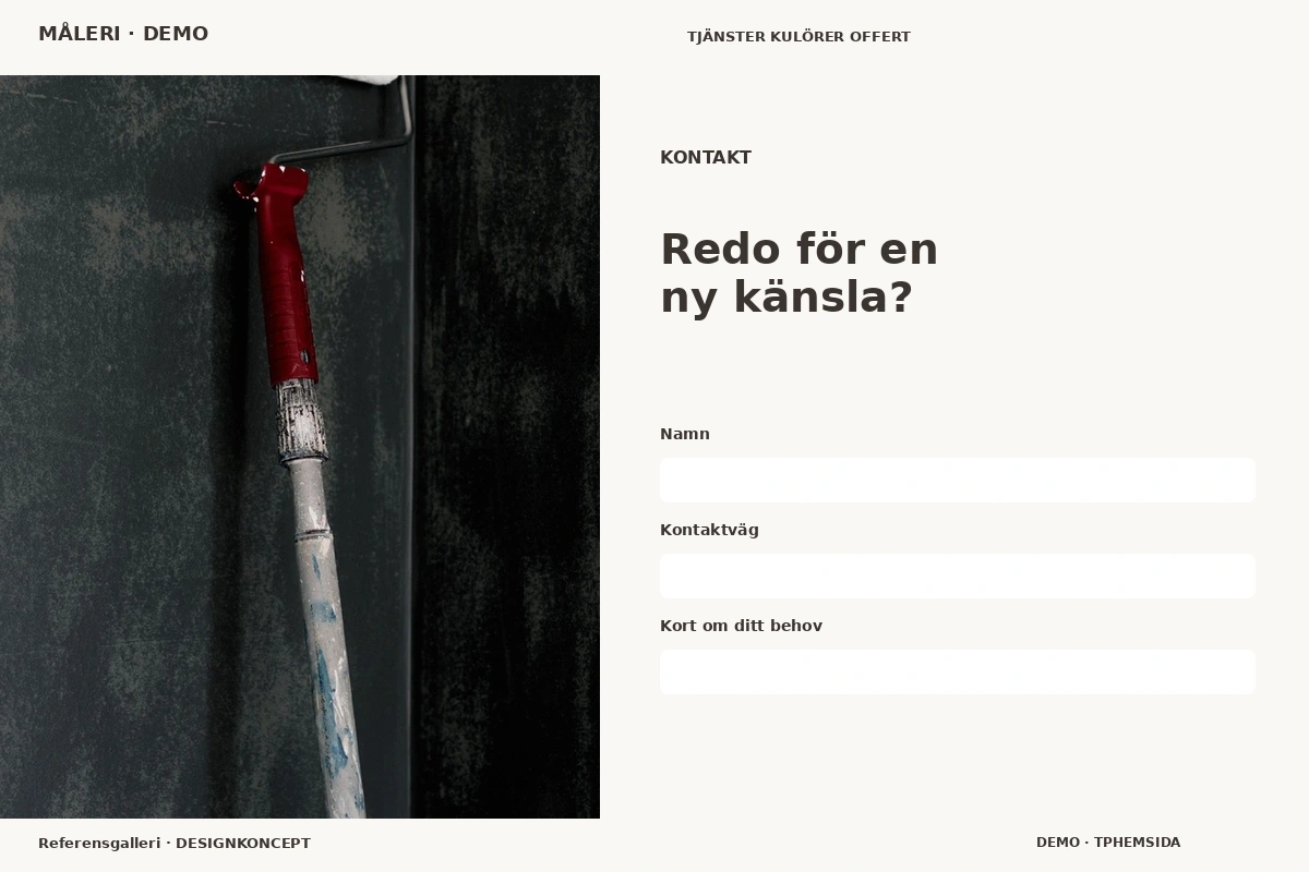 Referensgalleri – Kontakt för måleri
