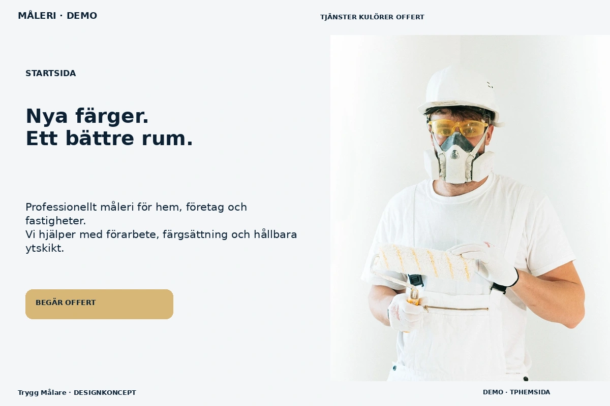 Trygg Målare – Startsida för måleri