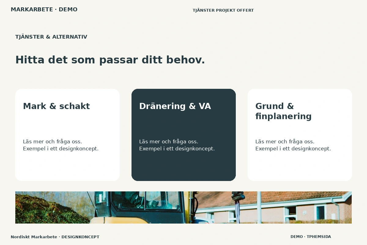 Nordiskt Markarbete – Tjänster & alternativ för markarbete